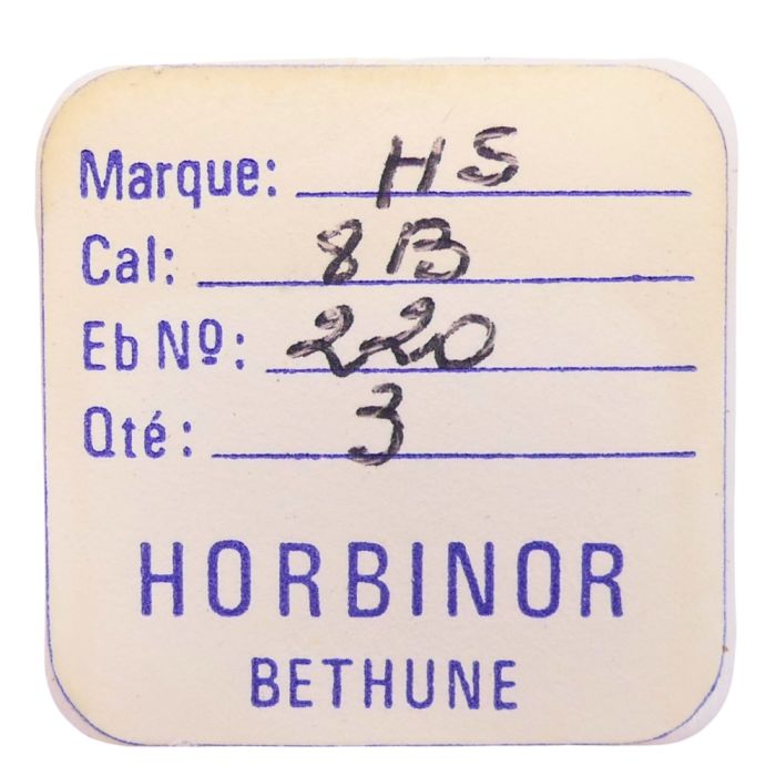 HS 8B - 220 Roue de seconde court pivot (à l'unité) - Fourth wheel and pinion without second hand bit (per unit)