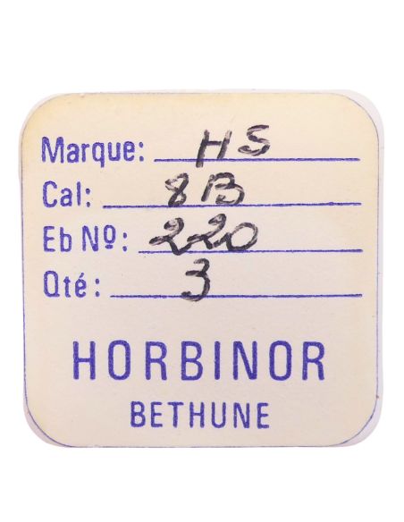 HS 8B - 220 Roue de seconde court pivot (à l'unité) - Fourth wheel and pinion without second hand bit (per unit)