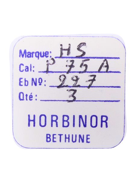 HS P75A - 227 Roue de seconde au centre (à l'unité) - Sweep second wheel and pinion (per unit)