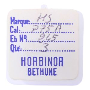 HS P75A - 245 Chaussée lanternée pour seconde au centre (à l'unité) - Cannon pinion with clam notch for sweep second (per unit)