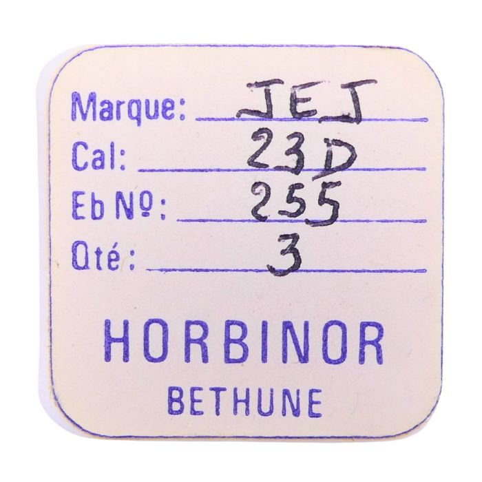 JEJ 23D - 255 Roue des heures pour seconde au centre - Hour wheel for sweep second