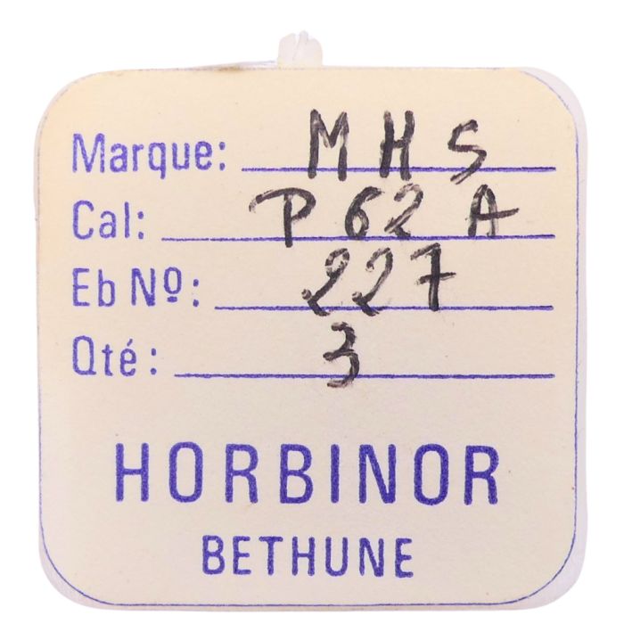 MHS P62A - 227 Roue de seconde au centre (à l'unité) - Sweep second wheel and pinion (per unit)