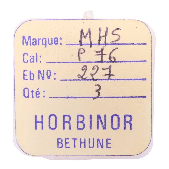 MHS P76 - 227 Roue de seconde au centre (à l'unité) - Sweep second wheel and pinion (per unit)