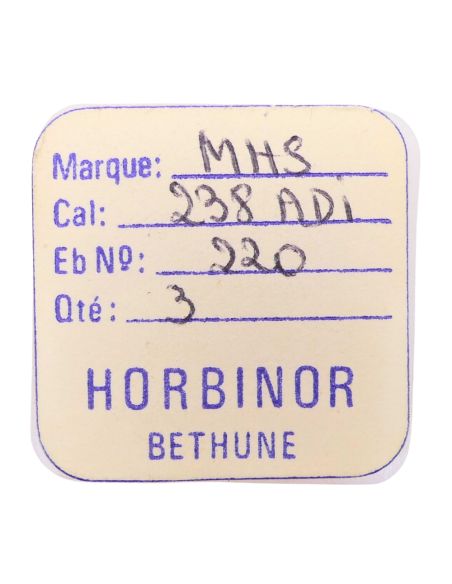 MHS 238ADI - 220 Roue de seconde, court pivot (à l'unité) - Fourth wheel and pinion, without second hand bit (per unit)