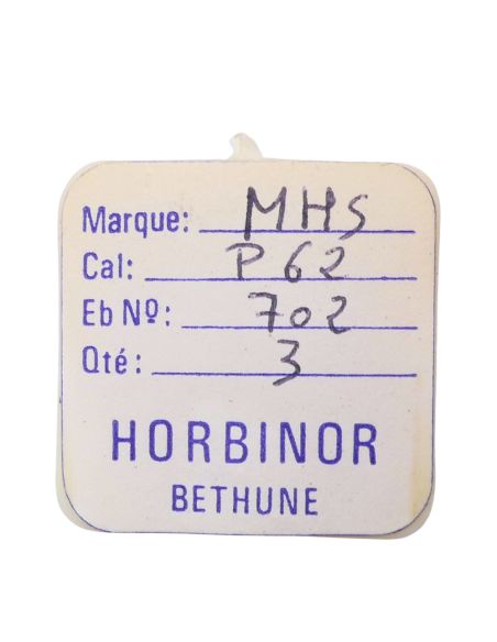 MHS P62 702 Roue d'ancre pivotée pour deux contre-pivots - Escape wheel and pinion pivoted for two end-pieces