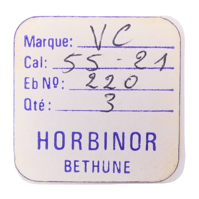 Cupillard 55-21 - 220 Roue de seconde court pivot (à l'unité) - Fourth wheel and pinion without second hand bit (per unit)