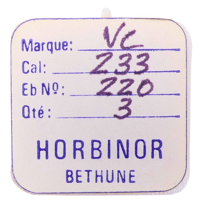 Cupillard 233 - 220 Roue de seconde, court pivot (à l'unité) - Fourth wheel and pinion, without second hand bit (per unit)