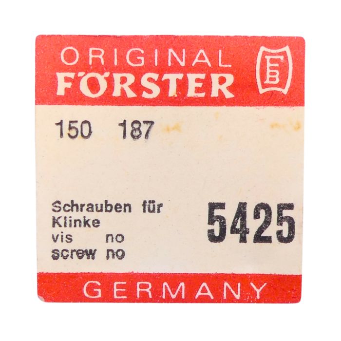 Förster 150 - 5425 Vis de cliquet - Click screw