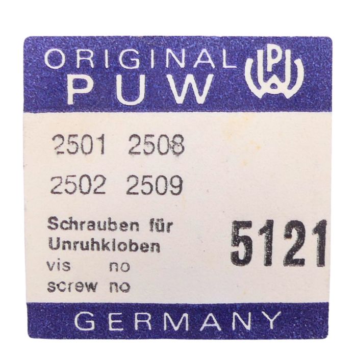 PUW 2501 - 5121 Vis de coq - Balance cock screw