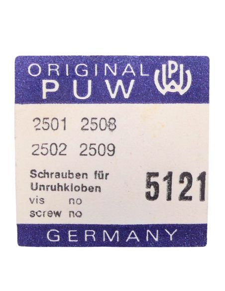 PUW 2501 - 5121 Vis de coq - Balance cock screw