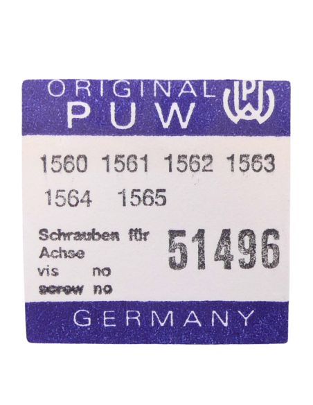 PUW 261 - 52535 Vis de plaque de maintien - Guard screw