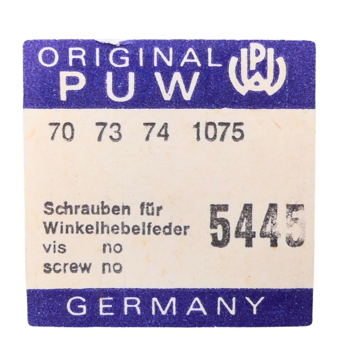 PUW 70 - 5445 Vis de ressort de tirette - Setting lever spring screw