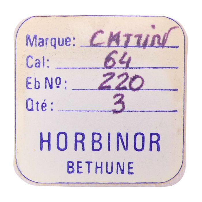 Cattin 64 - 220 Roue de seconde court pivot (à l'unité) - Fourth wheel and pinion without second hand bit (per unit)