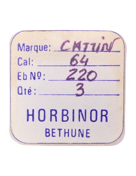 Cattin 64 - 220 Roue de seconde court pivot (à l'unité) - Fourth wheel and pinion without second hand bit (per unit)