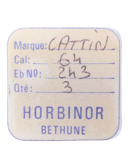 Cattin 64 - 243 Chaussée non lanternée - Cannon pinion without clam notch