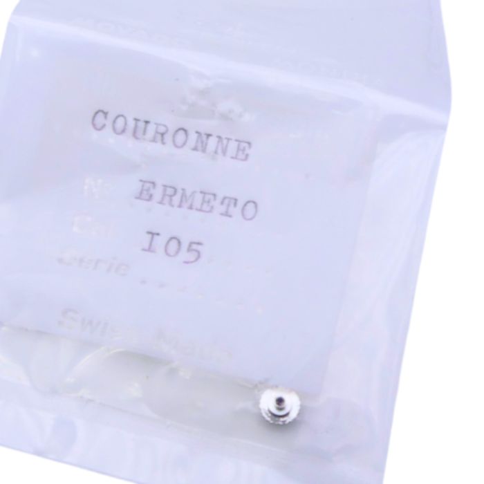 Movado Ermetolux Couronne acier - Steel crown