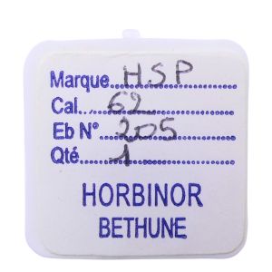 HSP 62 - 205 Roue de centre percée avec chaussée (à l'unité) - Center wheel and pinion drilled with cannon pinion (per unit)