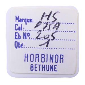 HS P75A - 205 Roue de centre percée avec chaussée (à l'unité) - Center wheel and pinion drilled with cannon pinion (per unit)