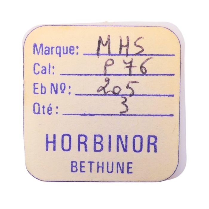 MHS P76 - 205 Roue de centre percée avec chaussée (à l'unité) - Center wheel and pinion drilled with cannon pinion (per unit)