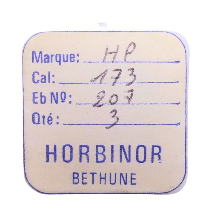 HP 173 - 207 Pignon de minute percé avec chaussée (à l'unité) - Barrel-driven minute pinion drilled with cannon pinion (per unit