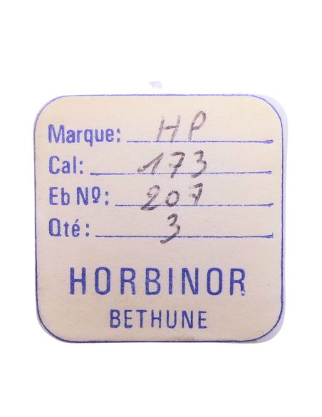 HP 173 - 207 Pignon de minute percé avec chaussée (à l'unité) - Barrel-driven minute pinion drilled with cannon pinion (per unit
