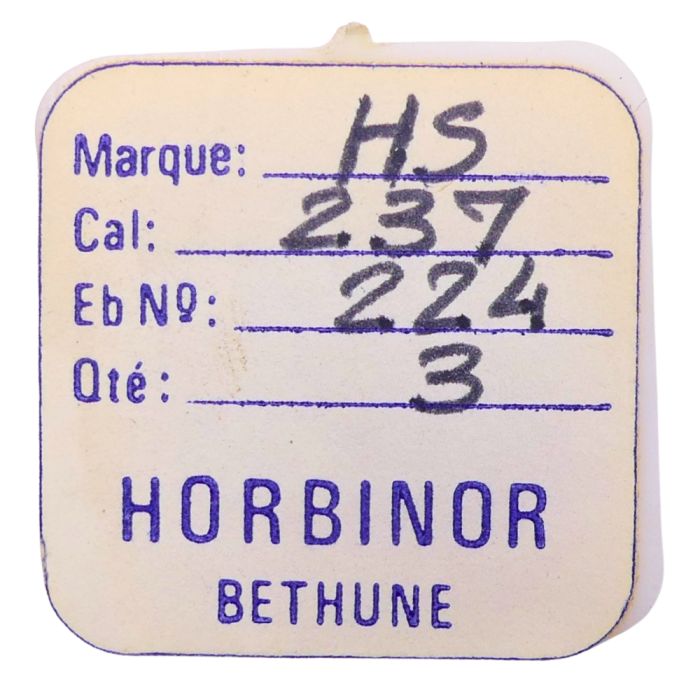 HS 237 - 224 Roue de seconde long pivot - Fourth wheel and pinion with second hand bit