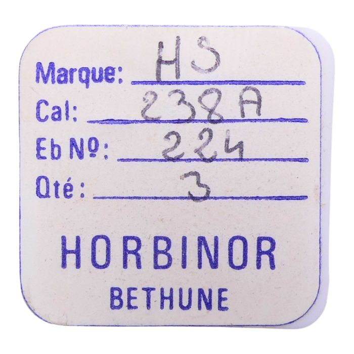 HS 238A - 224 Roue de seconde long pivot - Fourth wheel and pinion with second hand bit