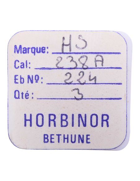 HS 238A - 224 Roue de seconde long pivot - Fourth wheel and pinion with second hand bit