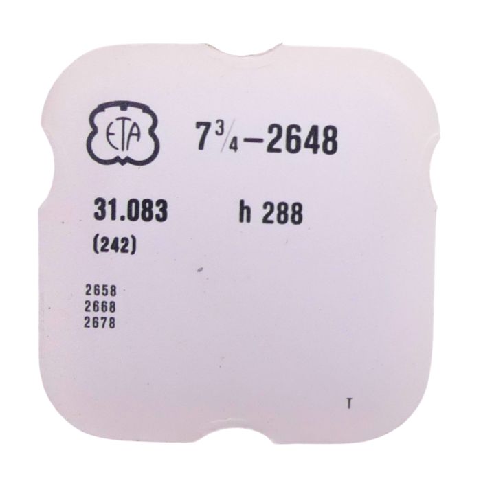 ETA 2648 - 242 Chaussée avec roue entraîneuse (à l'unité) - Cannon pinion with driving wheel (per unit)