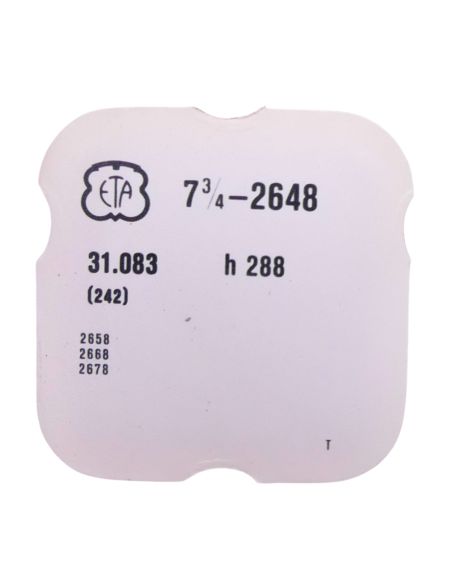 ETA 2648 - 242 Chaussée avec roue entraîneuse (à l'unité) - Cannon pinion with driving wheel (per unit)