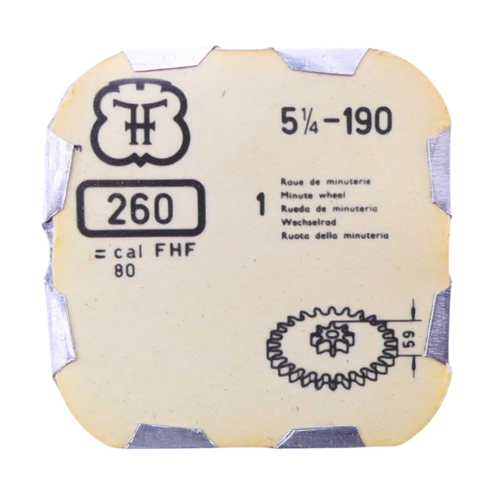 FHF 190 - 260 Roue de minuterie (à l'unité) - Minute wheel (per unit)