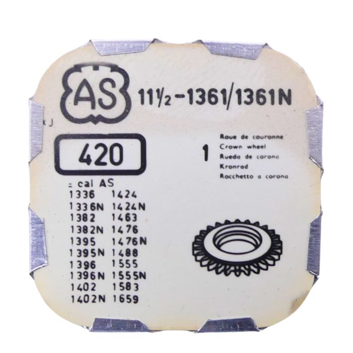 AS 1361/1361N - 420 Roue de couronne - Crown wheel
