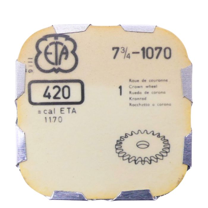ETA 1070 - 420 Roue de couronne - Crown wheel