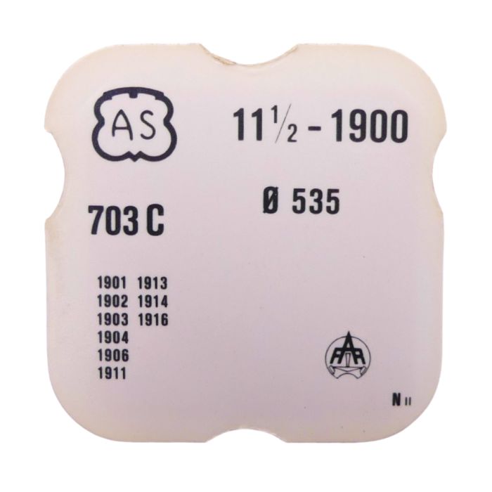 AS 1900 - 703 Roue d'ancre pivotée pour contre-pivot dessous (à l'unité) - Escape wheel and pinion pivoted for lower end-piece (