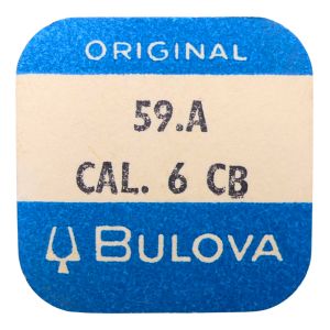 Bulova 6CB - 59A Roue d'ancre pivotée pour contre-pivot dessous (à l'unité) - Escape wheel and pinion pivoted for lower end-piec