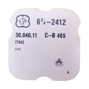 ETA 2412 - 703 Roue d'ancre pivotée pour contre-pivot dessous (à l'unité) - Escape wheel and pinion pivoted for lower end-piece 