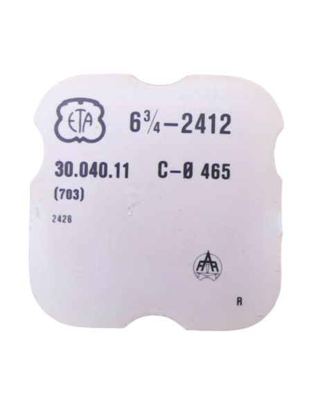 ETA 2412 - 703 Roue d'ancre pivotée pour contre-pivot dessous (à l'unité) - Escape wheel and pinion pivoted for lower end-piece 