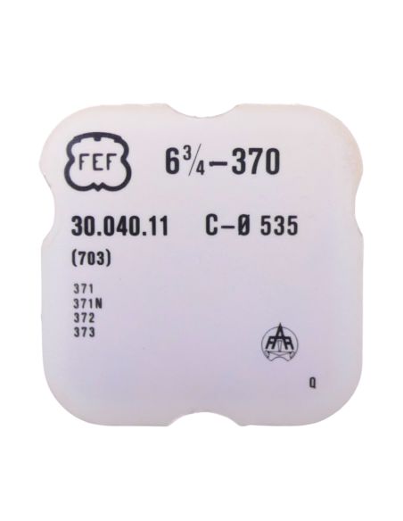 FEF 370 - 703 Roue d'ancre pivotée pour contre-pivot dessous (à l'unité) - Escape wheel and pinion pivoted for lower end-piece (