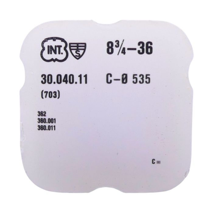 INT 36 - 703 Roue d'ancre pivotée pour contre-pivot dessous (à l'unité) - Escape wheel and pinion pivoted for lower end-piece (p