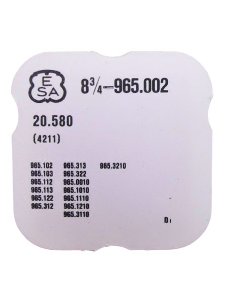 ESA 965.002 - 4211 Rotor (à l'unité) - Rotor (per unit)