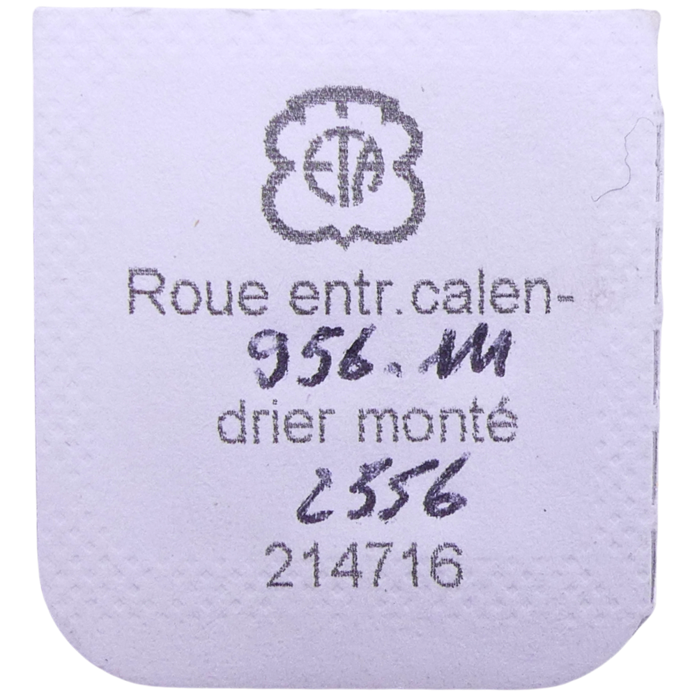 Roue Entraîneuse De Calendrier ETA ESA 956.121 - NOS (New Old Stock), Acier, Neuve
