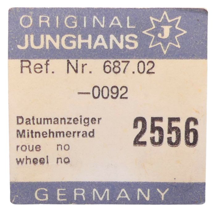 Junghans 687.02 - 2556 Roue entraineuse de l'étoile et de l'indicateur de quantième (à l'unité) - Date star and indicator drivin