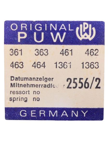 PUW 361 - 2556 Roue entraineuse de l'étoile et de l'indicateur de quantième (à l'unité) - Date star and indicator driving wheel 