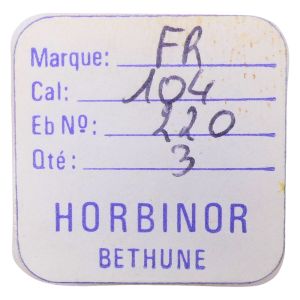 Framelec 104 - 220 Roue de seconde, court pivot (à l'unité) - Fourth wheel and pinion, without second hand bit (per unit)