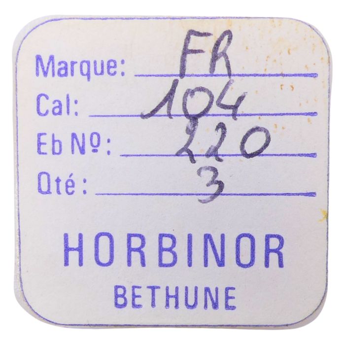 Framelec 104 - 220 Roue de seconde, court pivot (à l'unité) - Fourth wheel and pinion, without second hand bit (per unit)