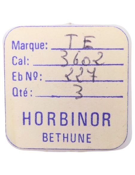 Technic Ebauche 3602 - 227 Roue de seconde au centre (à l'unité) - Sweep second wheel and pinion (per unit)