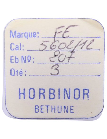 FE 5602/12 - 207 Pignon de minute percé avec chaussée (à l'unité) - Barrel-driven minute pinion drilled with cannon pinion (per 