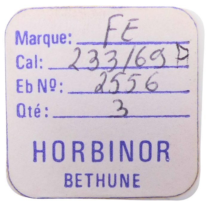 FE 233/69E - 2556 Roue entraineuse de l'étoile et de l'indicateur de quantième (à l'unité) - Date star and indicator driving whe