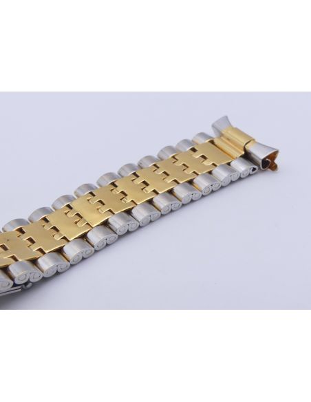 Bracelet or/acier Anses ressort - Spring end-links - 17/20mm