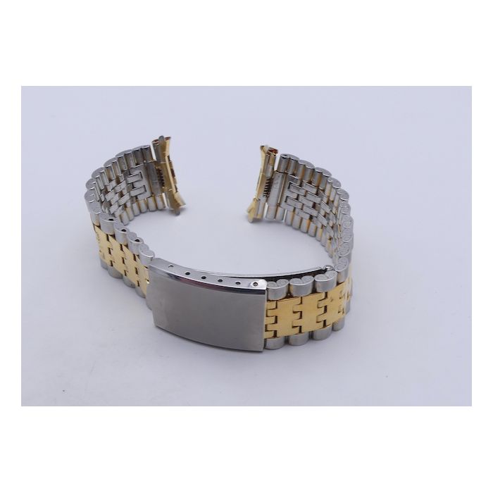 Bracelet or/acier Anses ressort - Spring end-links - 17/20mm